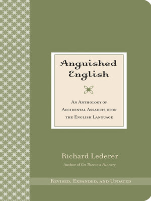 cover image of Anguished English